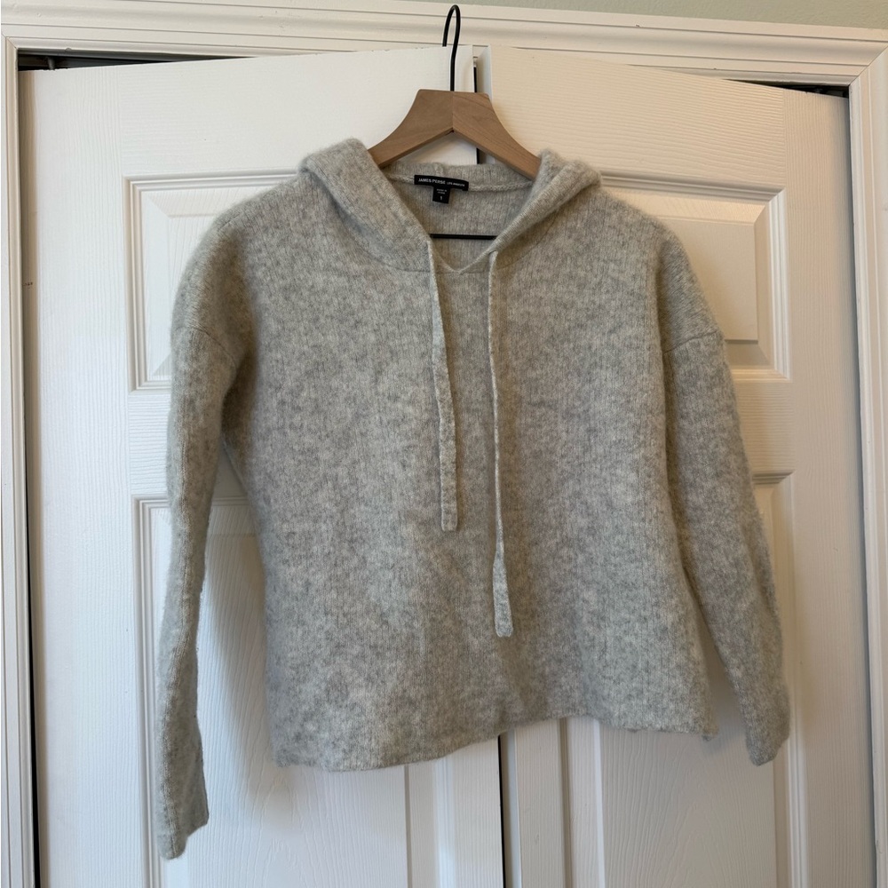 James Perse cashmere/silk sweater hoodie